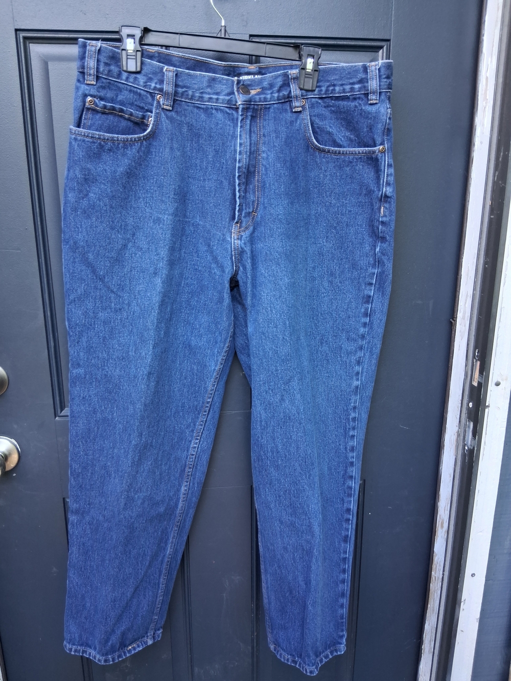 Kirkland Signature Dark Blue Straight-Leg Men's Jeans